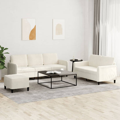 3-Delige Loungeset Met Kussens Fluweel Kleurig