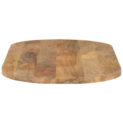 Tafelblad Ovaal 100X40X2,5 Cm Massief Mangohout Mangohout (Naturel)