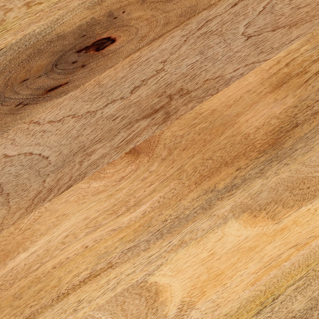 Tafelblad Ovaal 100X40X2,5 Cm Massief Mangohout Mangohout (Naturel)