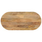 Tafelblad Ovaal 100X40X2,5 Cm Massief Mangohout Mangohout (Naturel)