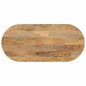 Tafelblad Ovaal 100X40X2,5 Cm Massief Mangohout Mangohout (Naturel)