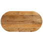 Tafelblad Ovaal 120X60X3,8 Cm Massief Mangohout Mangohout (Eikenafwerking)
