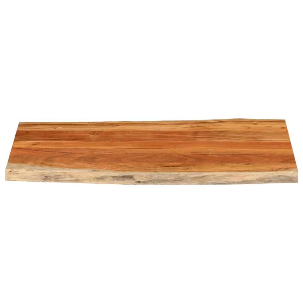 Tafelblad Rechthoekig Natuurlijke Rand 100X60X2,5 Cm Acaciahout Acaciahout (Naturel)
