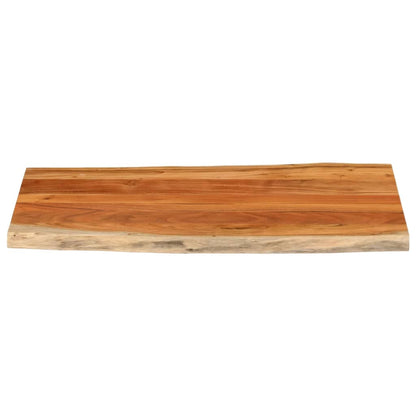 Tafelblad Rechthoekig Natuurlijke Rand 100X60X2,5 Cm Acaciahout Acaciahout (Naturel)