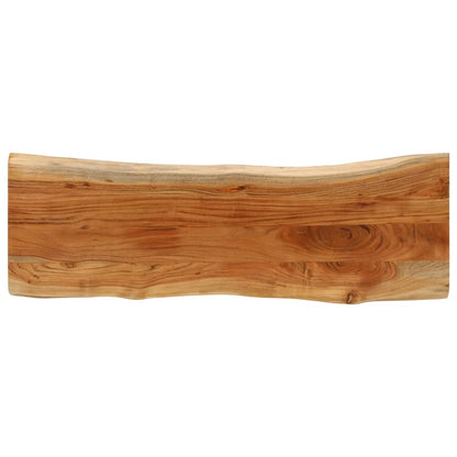 Tafelblad Rechthoekig Natuurlijke Rand 100X60X2,5 Cm Acaciahout Acaciahout (Naturel)