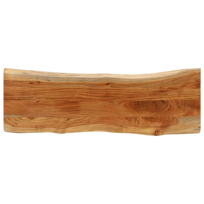 Tafelblad Rechthoekig Natuurlijke Rand 100X60X2,5 Cm Acaciahout Acaciahout (Naturel)