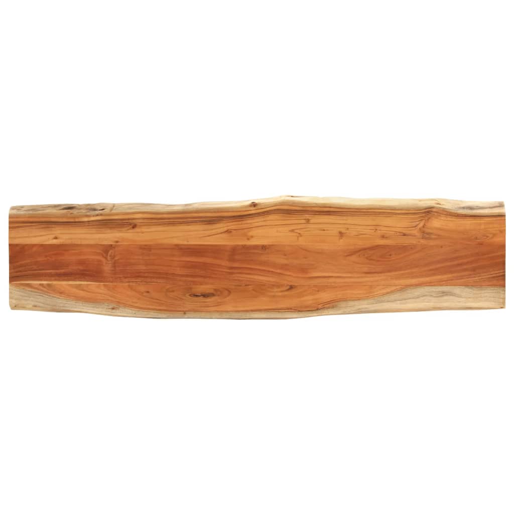Tafelblad Rechthoekig Natuurlijke Rand 100X60X2,5 Cm Acaciahout Acaciahout (Naturel)