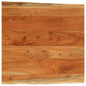 Tafelblad Rechthoekig Natuurlijke Rand 100X60X2,5 Cm Acaciahout Acaciahout (Naturel)