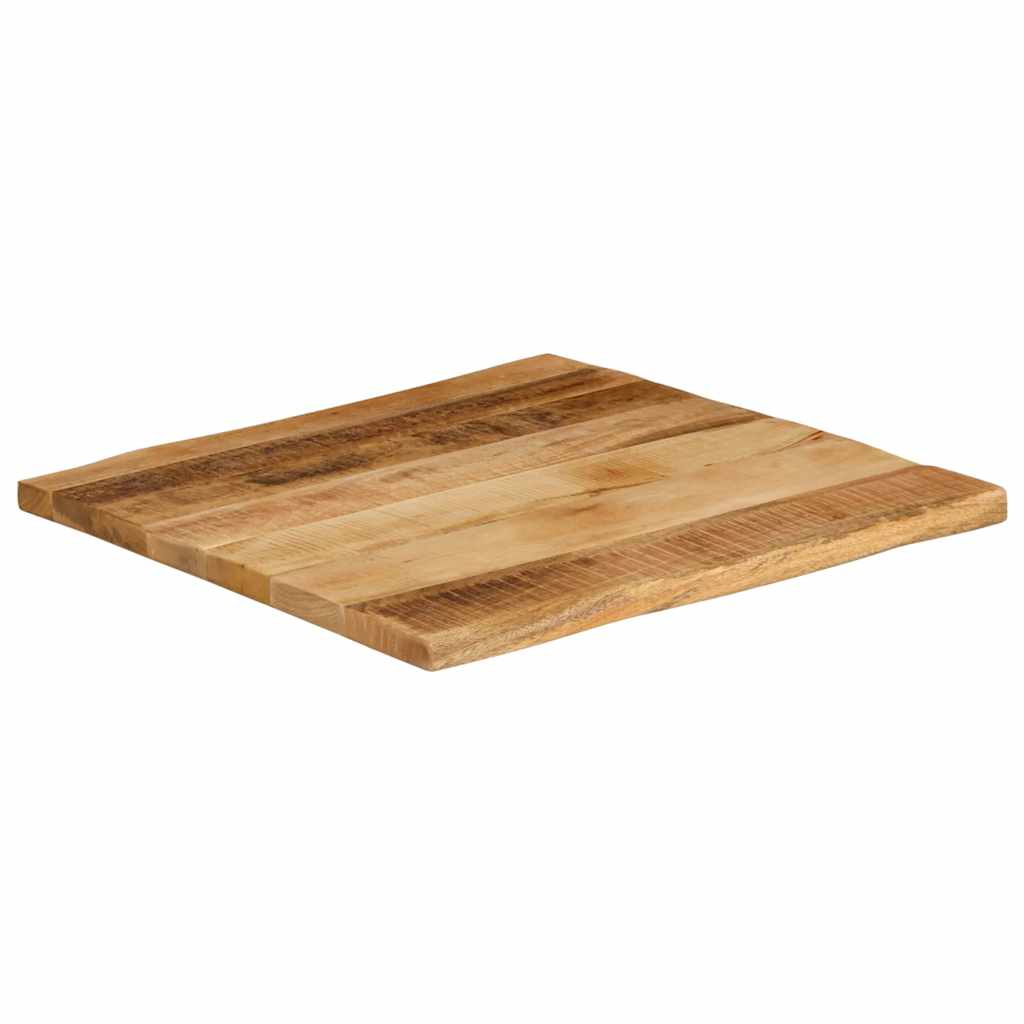 Tafelblad Met Natuurlijke Rand 100X60X2,5 Cm Massief Mangohout Ruw Mangohout (Naturel)