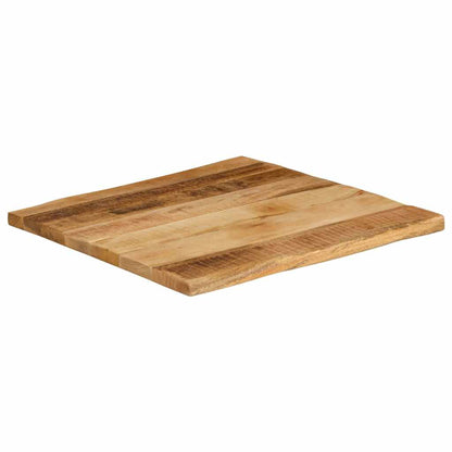 Tafelblad Met Natuurlijke Rand 100X60X2,5 Cm Massief Mangohout Ruw Mangohout (Naturel)