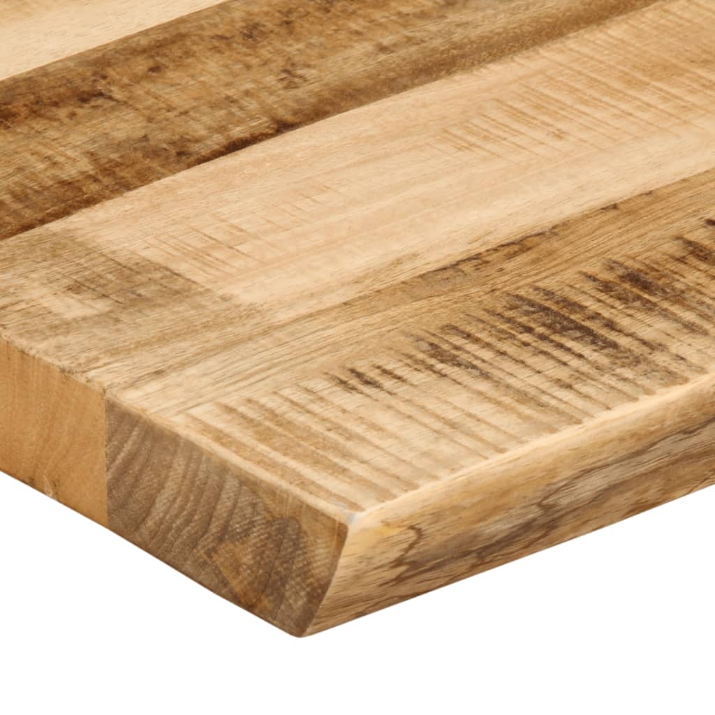 Tafelblad Met Natuurlijke Rand 100X60X2,5 Cm Massief Mangohout Ruw Mangohout (Naturel)