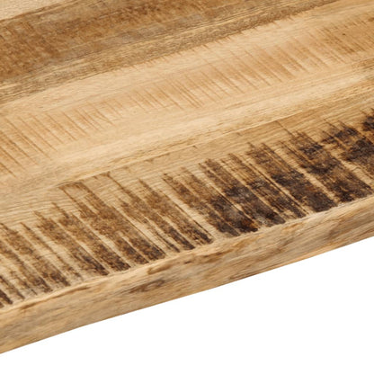 Tafelblad Met Natuurlijke Rand 100X60X2,5 Cm Massief Mangohout Ruw Mangohout (Naturel)