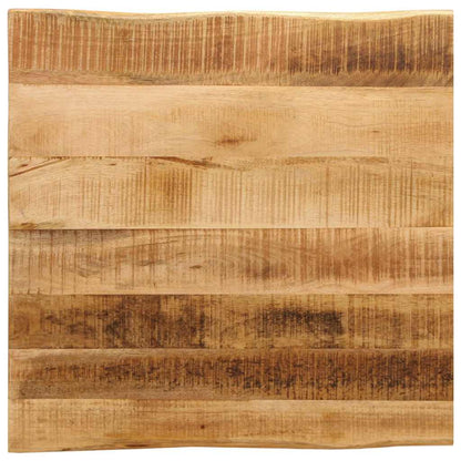 Tafelblad Met Natuurlijke Rand 100X60X2,5 Cm Massief Mangohout Ruw Mangohout (Naturel)