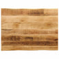 Tafelblad Met Natuurlijke Rand 100X60X2,5 Cm Massief Mangohout Ruw Mangohout (Naturel)