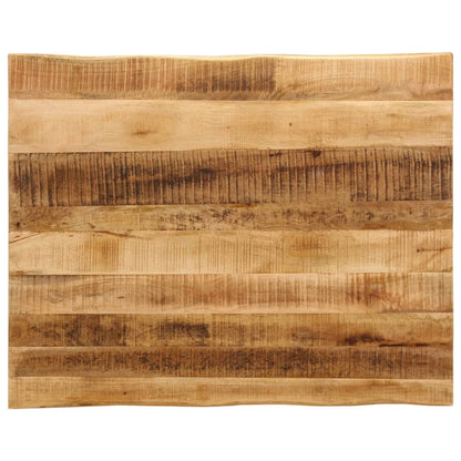 Tafelblad Met Natuurlijke Rand 100X60X2,5 Cm Massief Mangohout Ruw Mangohout (Naturel)