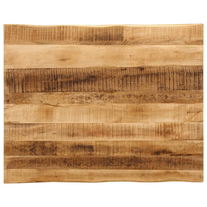 Tafelblad Met Natuurlijke Rand 100X60X2,5 Cm Massief Mangohout Ruw Mangohout (Naturel)