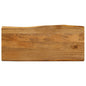 Tafelblad Met Natuurlijke Rand 100X60X2,5 Cm Massief Mangohout Mangohout (Eikenafwerking)