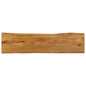 Tafelblad Met Natuurlijke Rand 100X60X2,5 Cm Massief Mangohout Mangohout (Eikenafwerking)