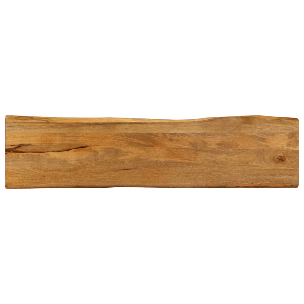 Tafelblad Met Natuurlijke Rand 100X60X2,5 Cm Massief Mangohout Mangohout (Eikenafwerking)