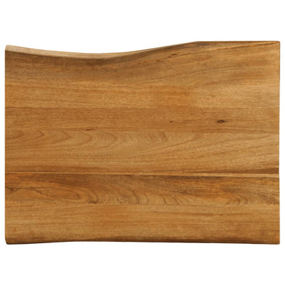 Tafelblad Met Natuurlijke Rand 100X60X2,5 Cm Massief Mangohout Mangohout (Eikenafwerking)