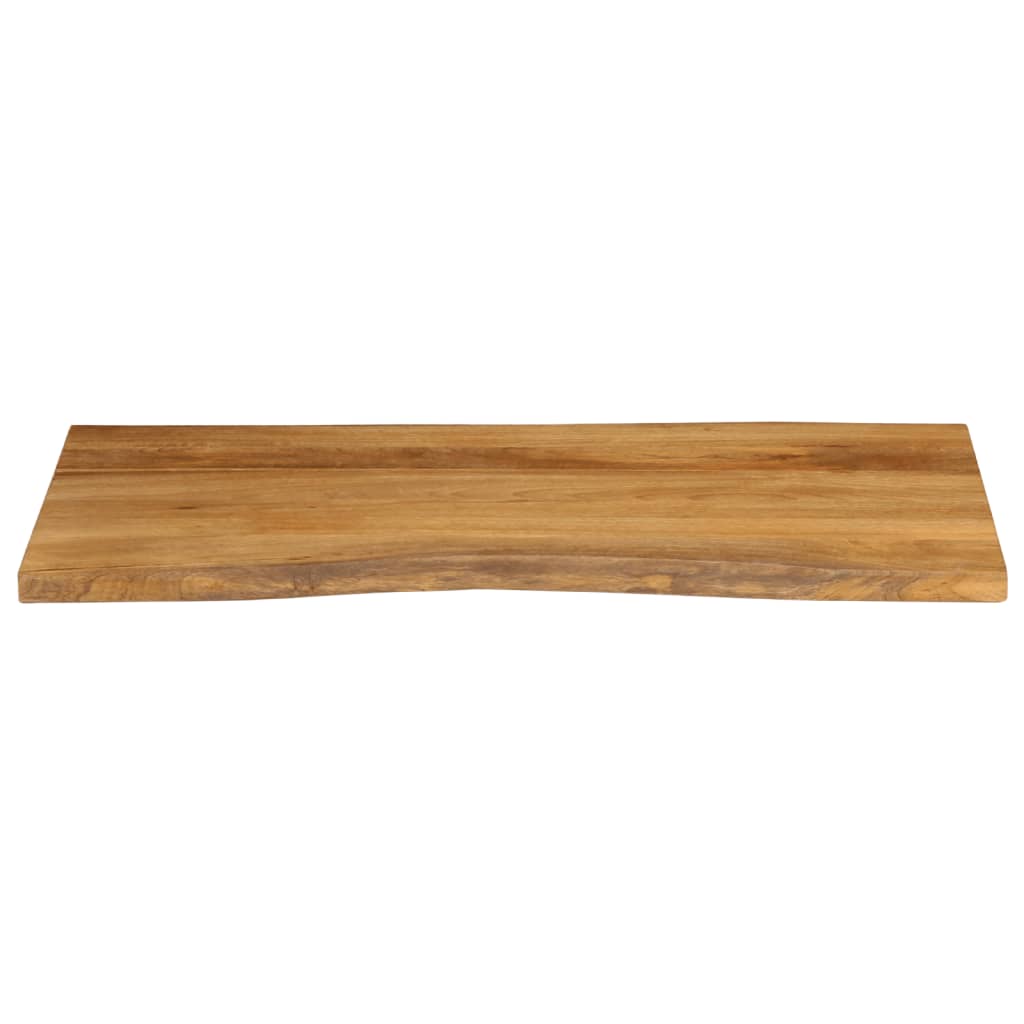 Tafelblad Met Natuurlijke Rand 100X60X2,5 Cm Massief Mangohout Mangohout (Eikenafwerking)