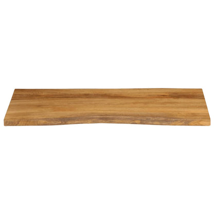 Tafelblad Met Natuurlijke Rand 100X60X2,5 Cm Massief Mangohout Mangohout (Eikenafwerking)