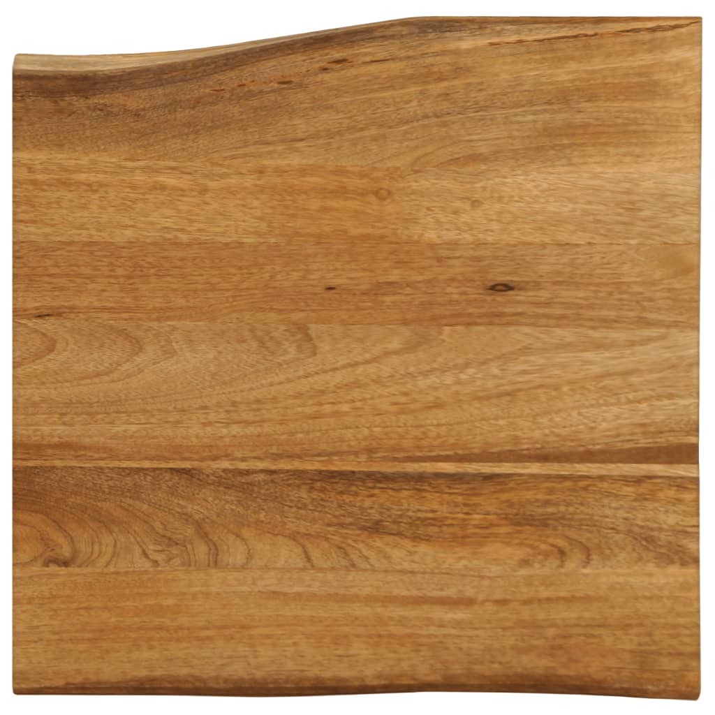 Tafelblad Met Natuurlijke Rand 100X60X2,5 Cm Massief Mangohout Mangohout (Eikenafwerking)