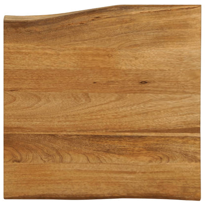Tafelblad Met Natuurlijke Rand 100X60X2,5 Cm Massief Mangohout Mangohout (Eikenafwerking)