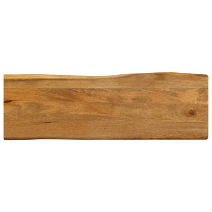 Tafelblad Met Natuurlijke Rand 100X60X2,5 Cm Massief Mangohout Mangohout (Eikenafwerking)