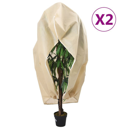 Plantenhoezen Met Ritssluiting 70 G/M² 1X1,55 M Beige