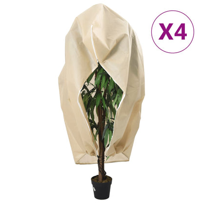 Plantenhoezen Met Ritssluiting 70 G/M² 1X1,55 M Beige