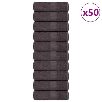 Washandjes 360 G/M² 100% Katoen Kleurig Antraciet