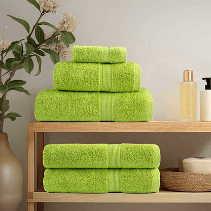 Premium Washandjes Solund 4 Stuks 600 G/M² Appelgroen
