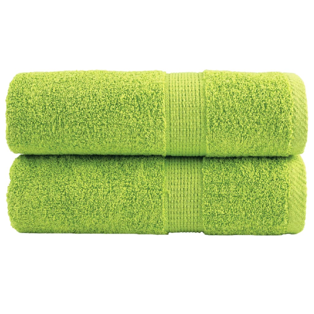 Premium Washandjes Solund 4 Stuks 600 G/M² Appelgroen