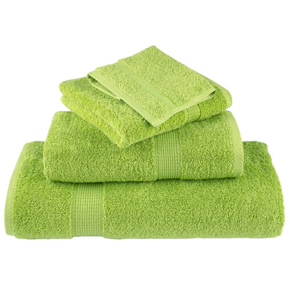 Premium Washandjes Solund 4 Stuks 600 G/M² Appelgroen