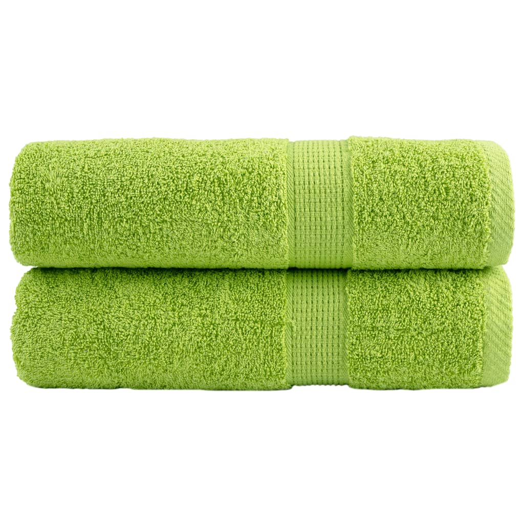 Premium Washandjes Solund 4 Stuks 600 G/M² Appelgroen