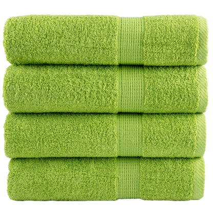 Premium Washandjes Solund 4 Stuks 600 G/M² Appelgroen