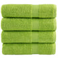 Premium Washandjes Solund 4 Stuks 600 G/M² Appelgroen