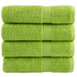 Premium Washandjes Solund 4 Stuks 600 G/M² Appelgroen