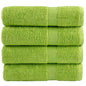 Premium Washandjes Solund 4 Stuks 600 G/M² Appelgroen