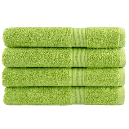 Premium Washandjes Solund 4 Stuks 600 G/M² Appelgroen