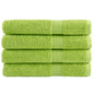 Premium Washandjes Solund 4 Stuks 600 G/M² Appelgroen