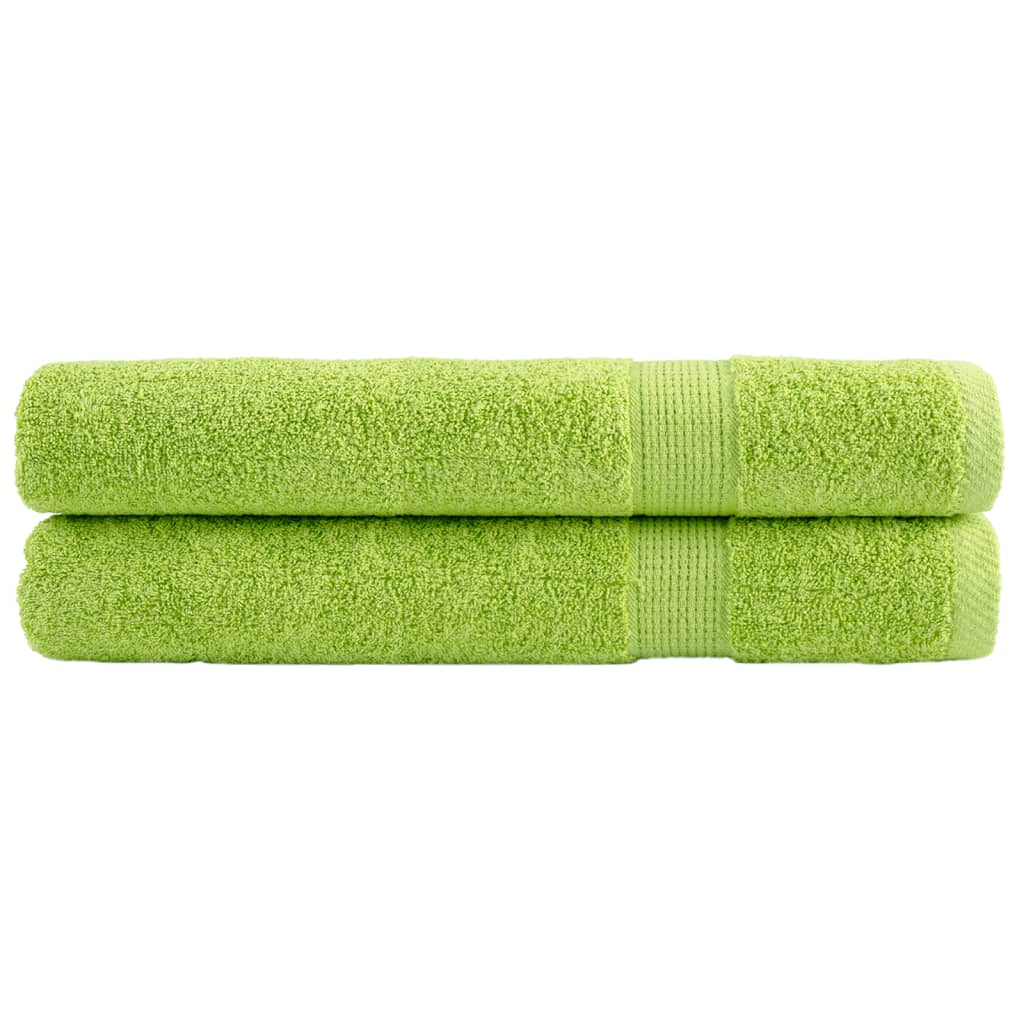 Premium Washandjes Solund 4 Stuks 600 G/M² Appelgroen