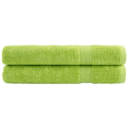 Premium Washandjes Solund 4 Stuks 600 G/M² Appelgroen