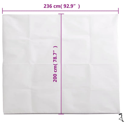 Plantenhoes Met Ritssluiting 70 G/M² 2,36X2 M Wit