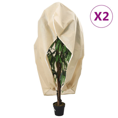 Plantenhoezen Met Ritssluiting 70 G/M² 1X1,55 M Beige