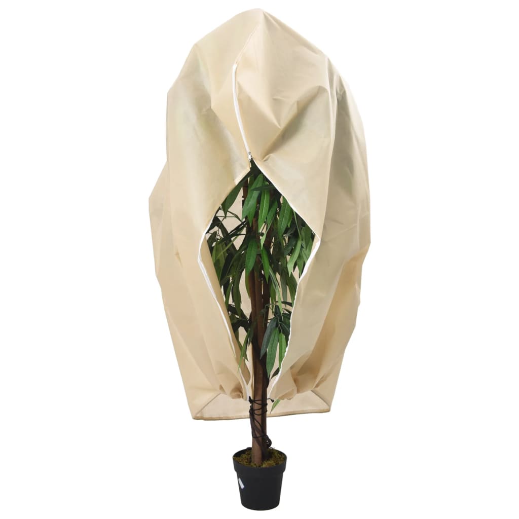 Plantenhoezen Met Ritssluiting 70 G/M² 1X1,55 M Beige