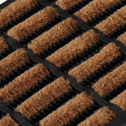 Deurmat Rechthoekig 45X75 Cm Rubber En Kokosvezel