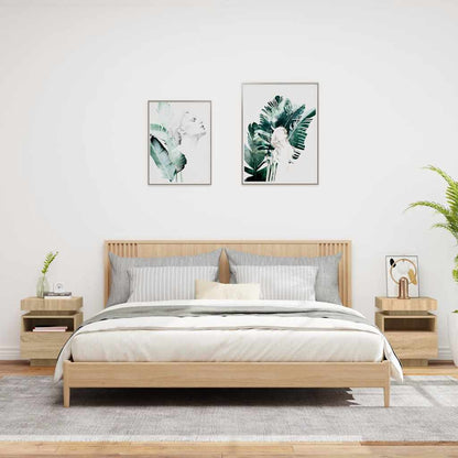 Nachtkastjes Met Led 40X39X48,5 Cm Kleurig