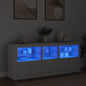 Dressoir Met Led-Verlichting 162X37X67 Cm Kleurig